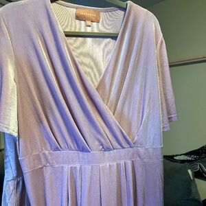 Jessakae Pink Velvet Dress Size 16